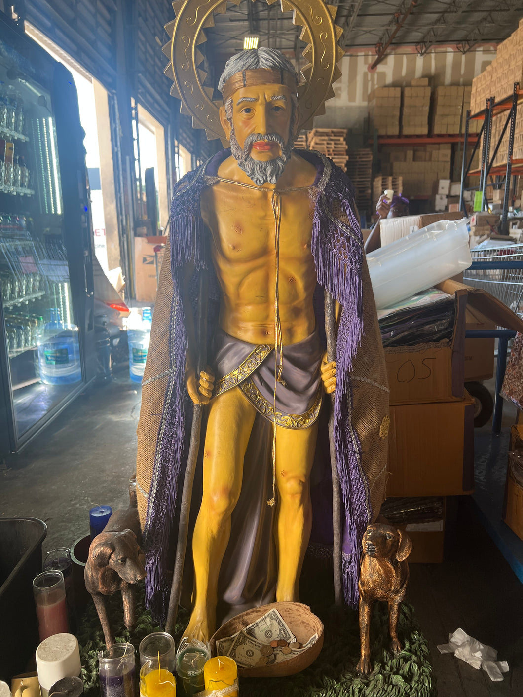 San Lazaro / Saint Lazarus / Papa Legba Statue